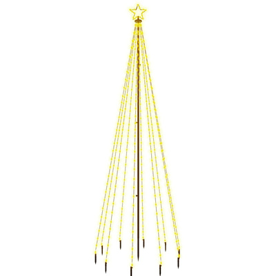 Choinka z kołkiem gruntowym, 310 ciepłych białych LED, 300 cm