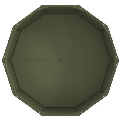 Donica Zielony oliwkowy 90 x 90 x 35 cm Stal