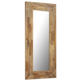vidaXL Lustro z ramą z drewna tekowego z odzysku, 50 x 110 cm