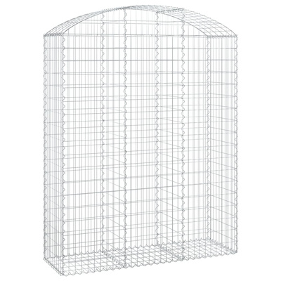 Łukowaty kosz gabionowy 150x50x180/200 cm, galwanizowane żelazo