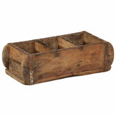 Taca 4 pcs Brązowy 30 x 14 x 9 cm Lite Drewno Recyklingowe