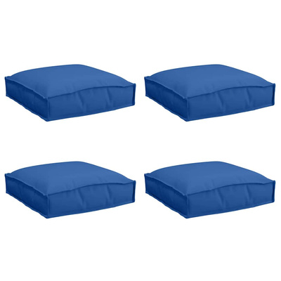 Poduszka 4 pcs Niebieski królewski 40 x 40 x 8 cm
