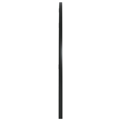 vidaXL Lustro ścienne, czarne, 100x50 cm, zakończone łukiem, żelazo