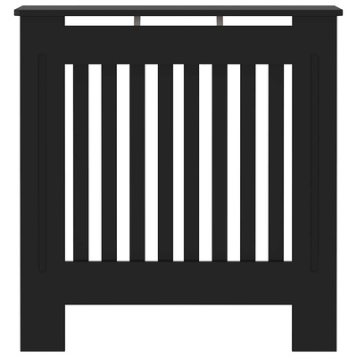 Osłona na kaloryfer, MDF, czarna, 78 cm