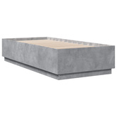 Ramka łóżka Betonowy szary 80 x 200 cm Drewno inżynieryjne