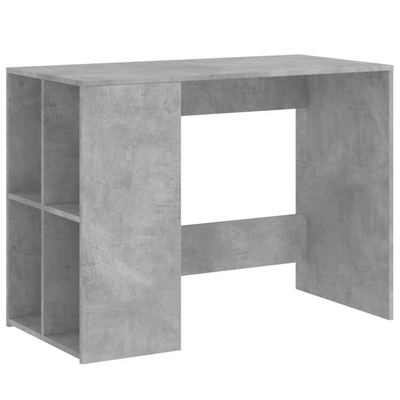 vidaXL Biurko, szarość betonu, 102x50x75 cm, materiał drewnopochodny