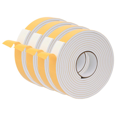 Taśma samoprzylepna z pianki 4 szt. Biały 40mm x 5m Pianka CR