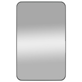 vidaXL Lustro ścienne, czarne, 50x80 cm, prostokątne