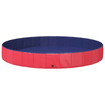 Basen dla Psów Ø300 x 38 cm Gruby PVC czerwony