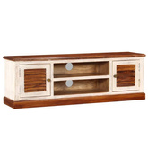 vidaXL Szafka pod TV, lite drewno Sheesham i mango, 120x30x40 cm