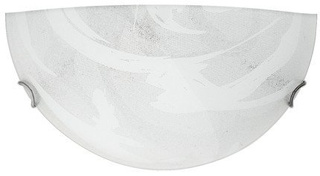 Plafon szklany szaro-biały lampa ścienna 60W E27 Lunar Candellux 11-95148