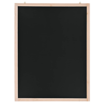 vidaXL Wisząca tablica kredowa, drewno cedrowe, 60 x 80 cm