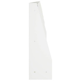 Mur oporowy 6 szt. 100 x 12 x 30 cm Stal Biały