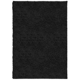 vidaXL Dywan z długim włosiem PAMPLONA, czarny, 160x230 cm