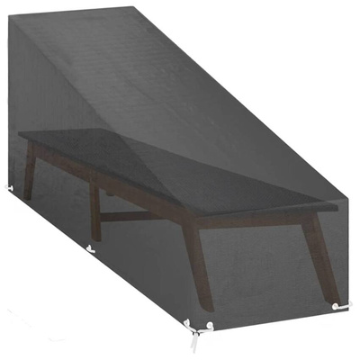 vidaXL Pokrowce na leżaki, 2 szt., 12 oczek, 205x75x40/70 cm, PE