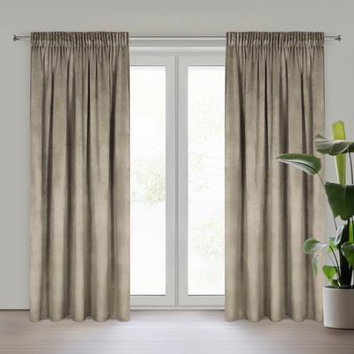 Zasłona Melanie brązowa 140x270