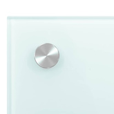 Panel ochronny do kuchni, biały, 70x50 cm, szkło hartowane