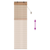 Roleta brązowy 70 x 220 cm Bambus