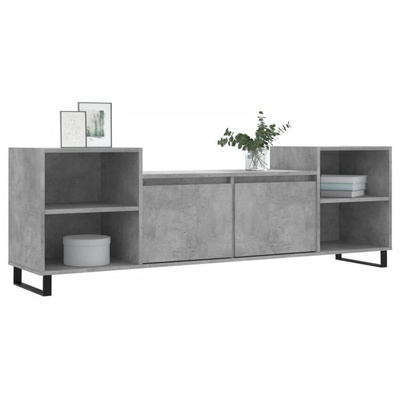 vidaXL Szafka pod TV, szarość betonu, 160x35x55 cm