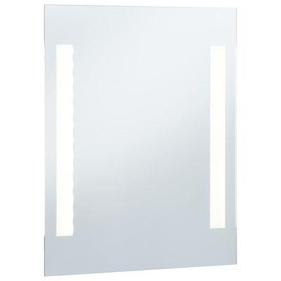 vidaXL Ścienne lustro łazienkowe z LED, 50 x 60 cm