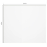 Mata ochronna na stół, matowa, 80x80 cm, 2 mm, PVC