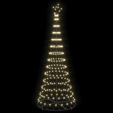 Choinka świąteczna LED z podstawą Ciepła biel 250 cm Metal
