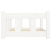 vidaXL Legowisko dla psa, białe, 65,5x50,5x28 cm, lite drewno sosnowe