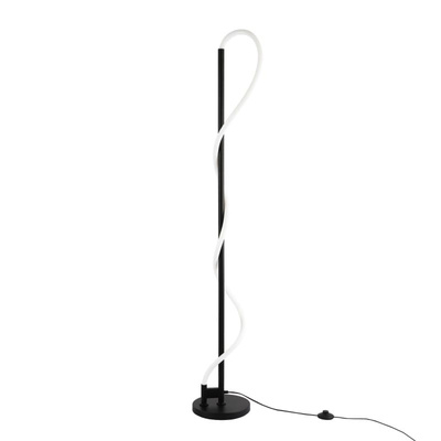 Nowoczesna Lampa podłogowa Czarna LED 30W 3000K Abruzzo Spirali