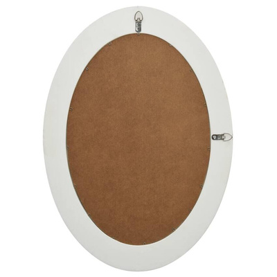vidaXL Lustro ścienne w stylu barokowym, 50x70 cm, białe