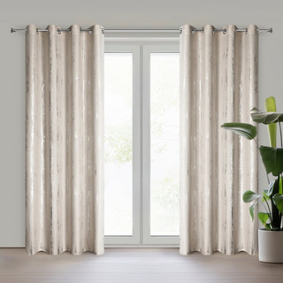 Zasłona Libi ciemnobeżowa 140x250