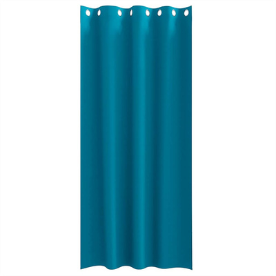Firany blackout z kółkami 2 pcs Turkusowy 260 x 140 cm