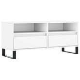 vidaXL Szafka pod TV, biała, 100x34,5x44,5 cm, materiał drewnopochodny model standard