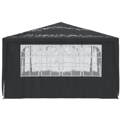 vidaXL Namiot imprezowy ze ściankami, 4x4 m, zielony, 90 g/m²