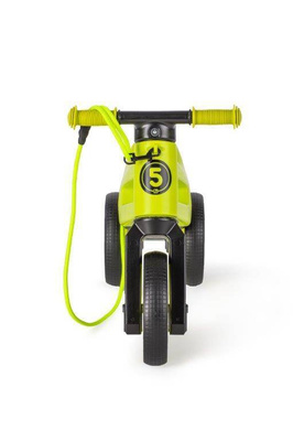 FWRider Super Sport 515760 Kolor: Lime / Limonkowy z zielonymi felgami Rowerek biegowy Jeździk 2w1 Ciche koła + Pasek do noszenia dla Rodzica