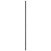 vidaXL Lustro ścienne, czarne, 50x100 cm, prostokątne, żelazo