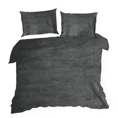 Pościel Flano stalowa 220x200