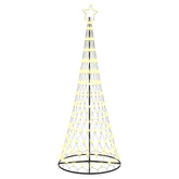 Choinka świąteczna LED z podstawą Ciepła biel 250 cm Metal