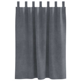 Zasłony zaciemniające 2 pcs Jasnoszary 140 x 140 cm Aksamit