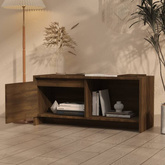 vidaXL Szafka pod TV, brązowy dąb 90x35x40 cm, materiał drewnopochodny