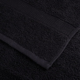 Ręczniczki premium SOLUND, 10 szt., czarne, 30x50 cm, 600 g/cm²