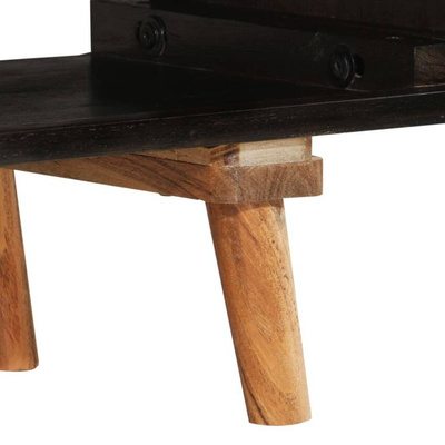 vidaXL Szafka pod TV, 140x30x45 cm, surowe drewno mango i akacjowe