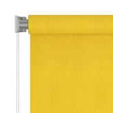 vidaXL Roleta zewnętrzna, 100x140 cm, żółta, HDPE