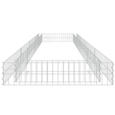 vidaXL Podwyższona donica gabionowa, galwanizowana stal, 400x100x20 cm