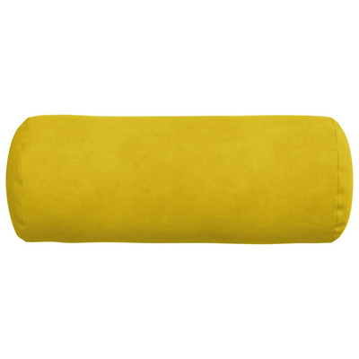 Poduszki Wałkowe 2 pcs Żółty ? 15 x 40 cm Tkanina sztruksowa