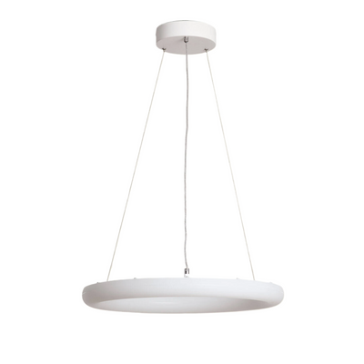 Lampa Wisząca ring 48W ?50cm Nowoczesna Biała Abruzzo Bellissima