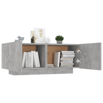 vidaXL Szafka pod TV, szarość betonu, 100x35x40 cm wariant 4