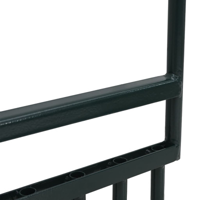 Aerator do trawnika, z 5 pustymi zębami, zielony, malowana stal