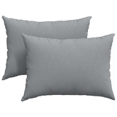 Poduszki na sofę 2 pcs Jasnoszary 70 x 50 cm tkanina