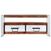 vidaXL Szafka pod TV, 90 x 30 x 40 cm, lite drewno z odzysku