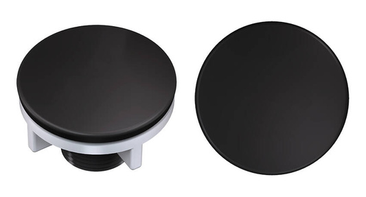 GO- MAX CZARNY zlewozmywak granitowy 1-k z/o (77x44x17,5) + bateria very black + syfon manualny z zaślepką very black